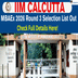 IIM Calcutta Releases MBAEx 2026 Round 3 Selection List; Check Details Here
